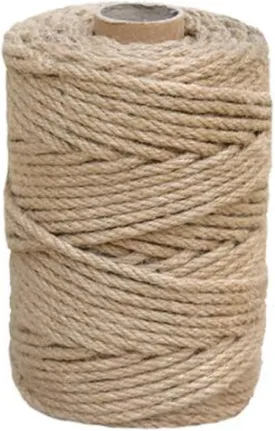 1/4 in (6 mm) X 164 Ft (50 Meters) Natural Sisal Hemp Rope Heavy Duty Thick Twine for Cat Scratcher Post Tree, Garden, Binding, Crafts Packing Material