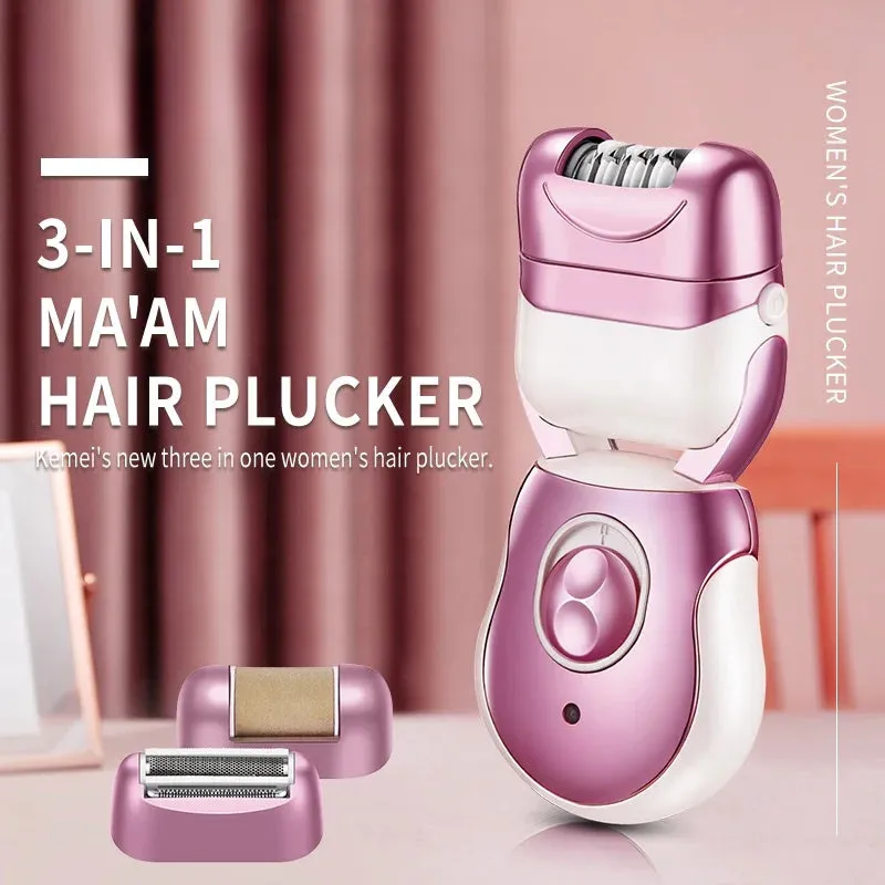 3 in 1 Multifunction Epilator Man Women Electric Lady Body Leg Armpit