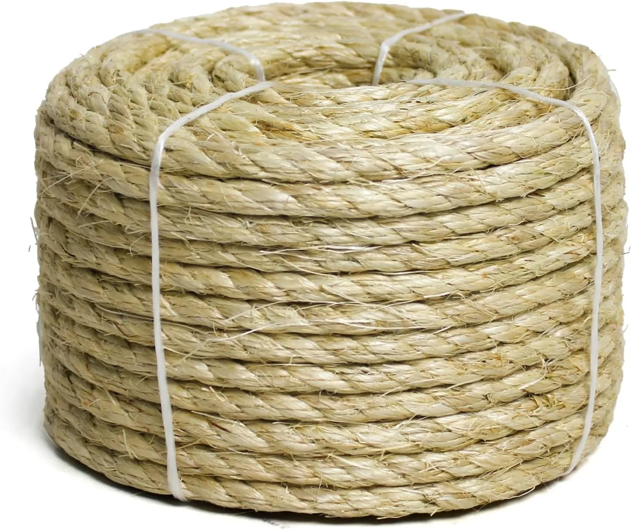 3/8 Inch Natural Sisal Rope 100FT for Cat Scratcher, Cat Scratching Post Tower Replacement, Recovering and DIY