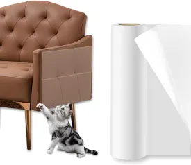Anti Cat Scratch Furniture Protector, 197" x 8" Self-Adhesive Couch Protector from Cat Claws Scratching, Clear Couch Corner Guards Tape Cat Scratch Deterrent for Furniture Door