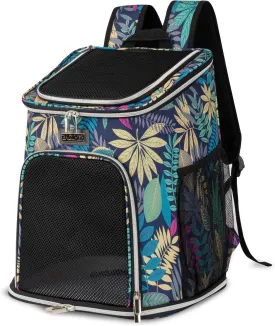 BAGLHER Cat Backpack Carrier, Mesh Pet Cat Carrier for Medium Small Dog Cat Puppy Kitten Bunny up to 18lbs, Dog Travel Backpack for Picnic Hiking Walking Cycling