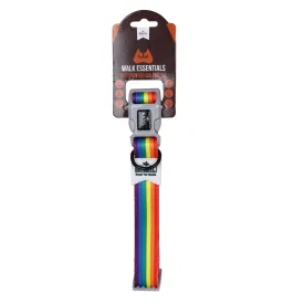 BASIL Pride Rainbow Padded Adjustable Collar for Dogs & Puppies