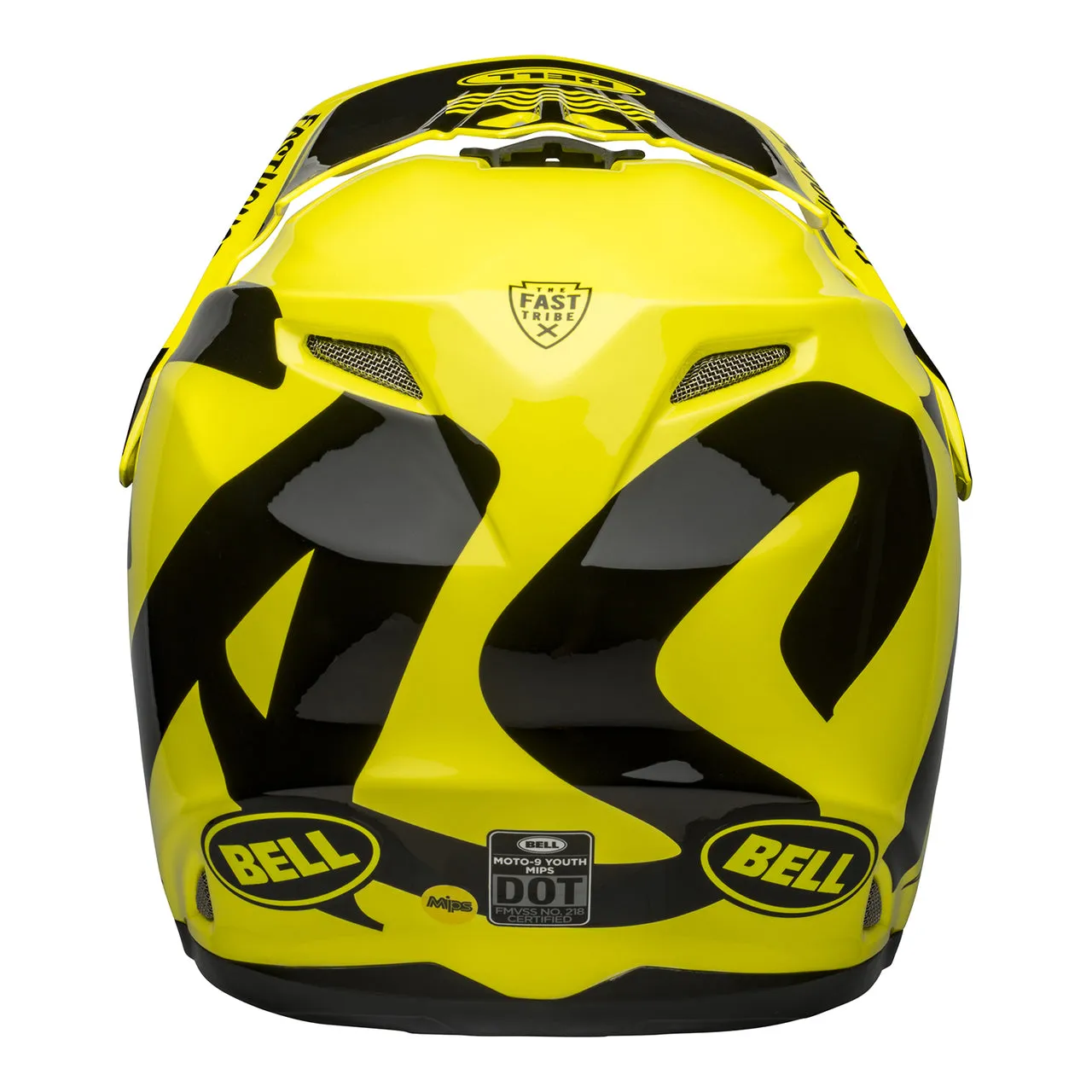 Bell Moto-9 Youth Fasthouse Newhall Motocross Helmet Yellow & Black (Size: YS/M, 49-51cm)