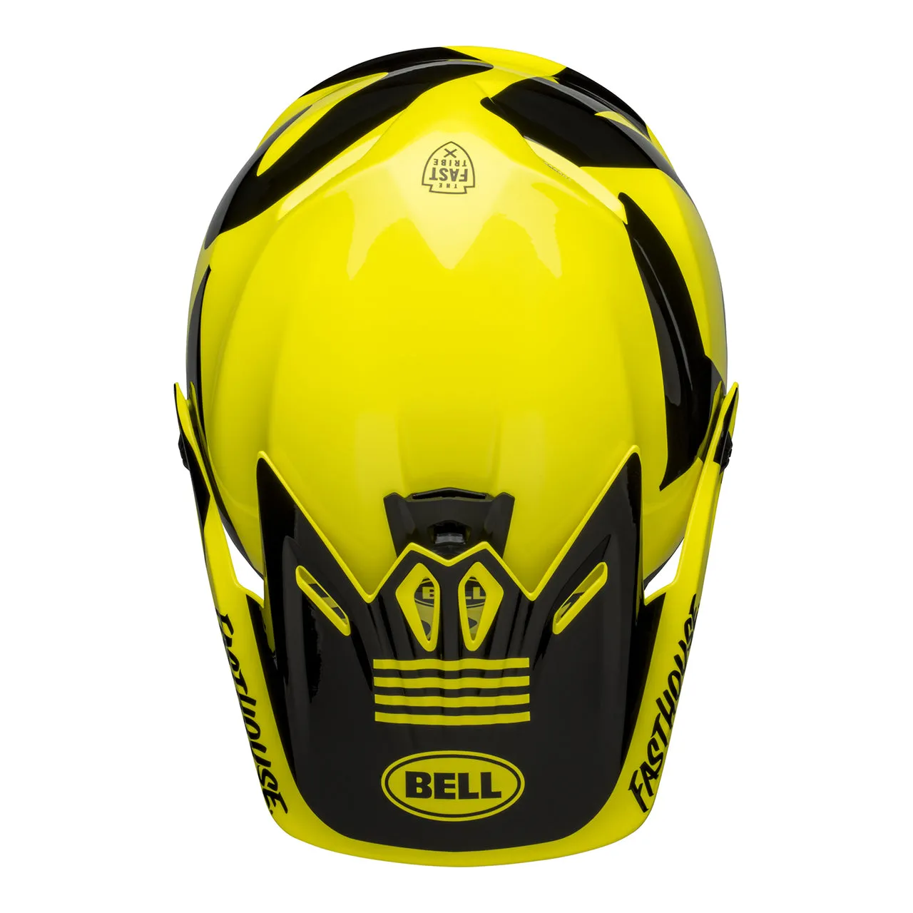 Bell Moto-9 Youth Fasthouse Newhall Motocross Helmet Yellow & Black (Size: YS/M, 49-51cm)