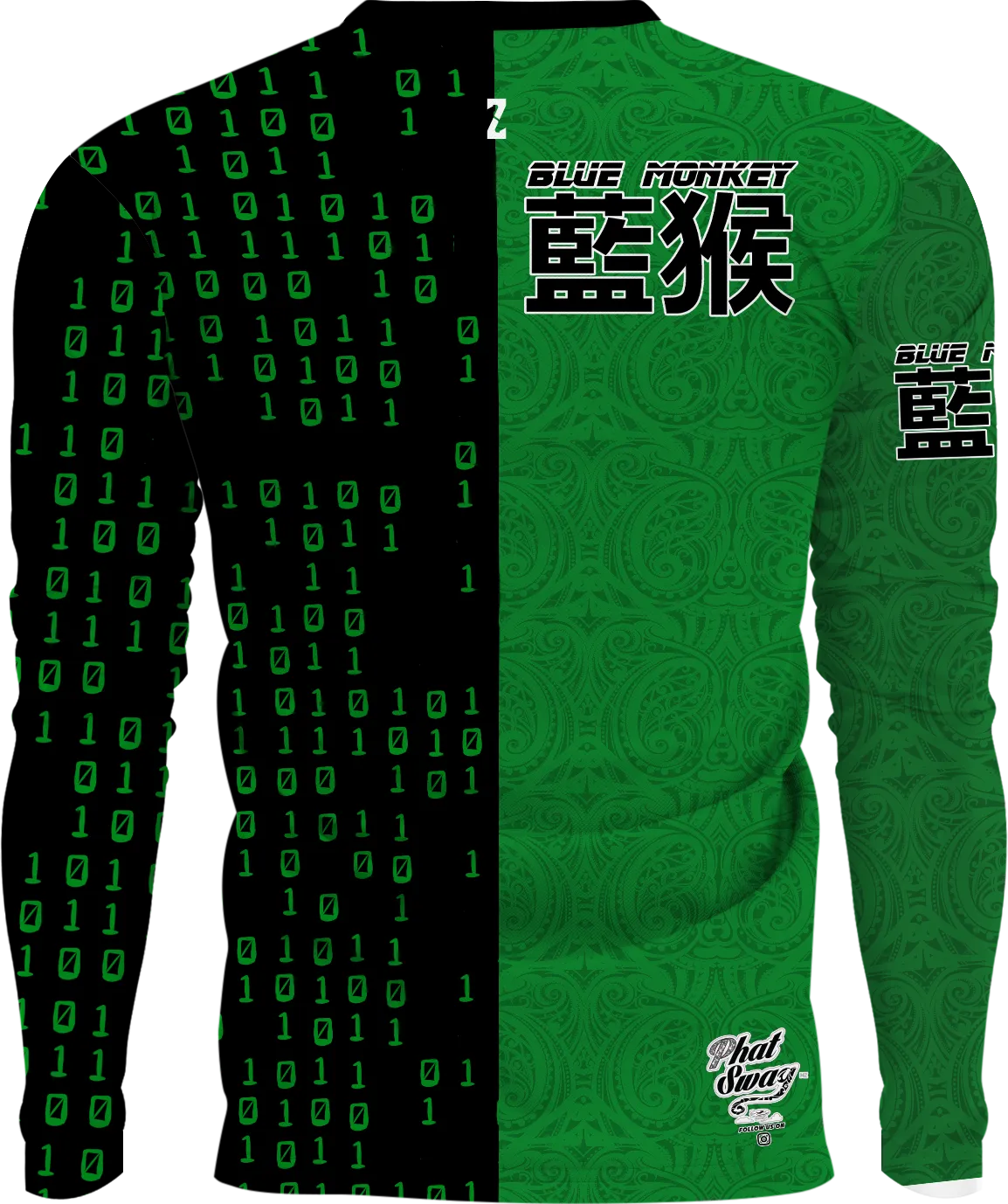 Blue Monkey TX Green Long Sleeve