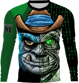 Blue Monkey TX Green Long Sleeve
