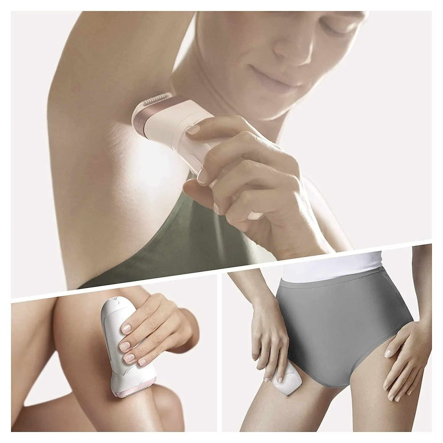 Braun 9/980 Silk-épil 9 SkinSpa SensoSmart™ Wet & Dry Epilator (White & Rose Gold)