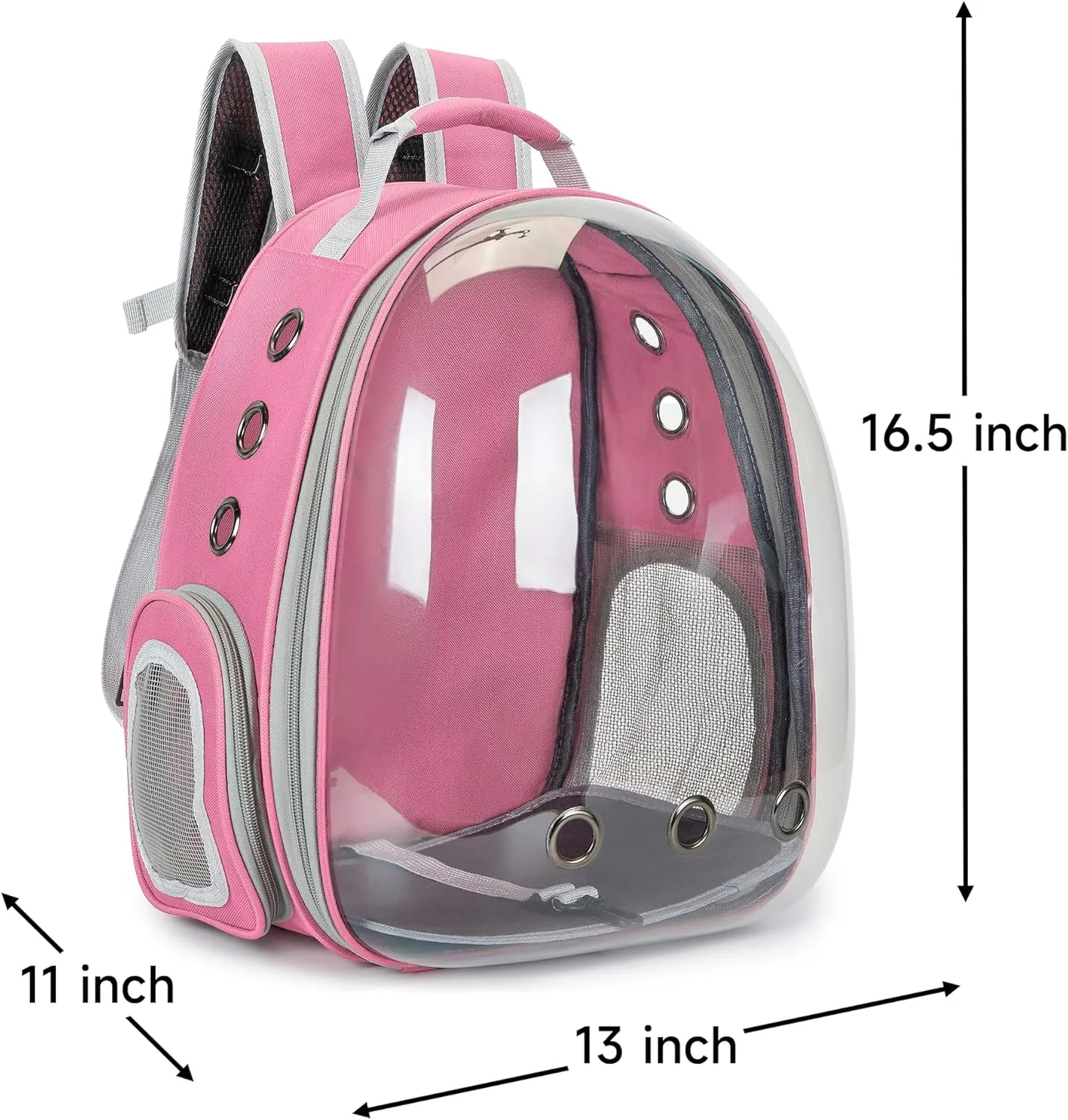 Cat Bubble Backpack Carrier for Small Medium Dogs Cats Carrying Bag, Airline Approved Pet Travel Carrying Bag Dog Hiking Walking Outdoor Backpack (Pink)