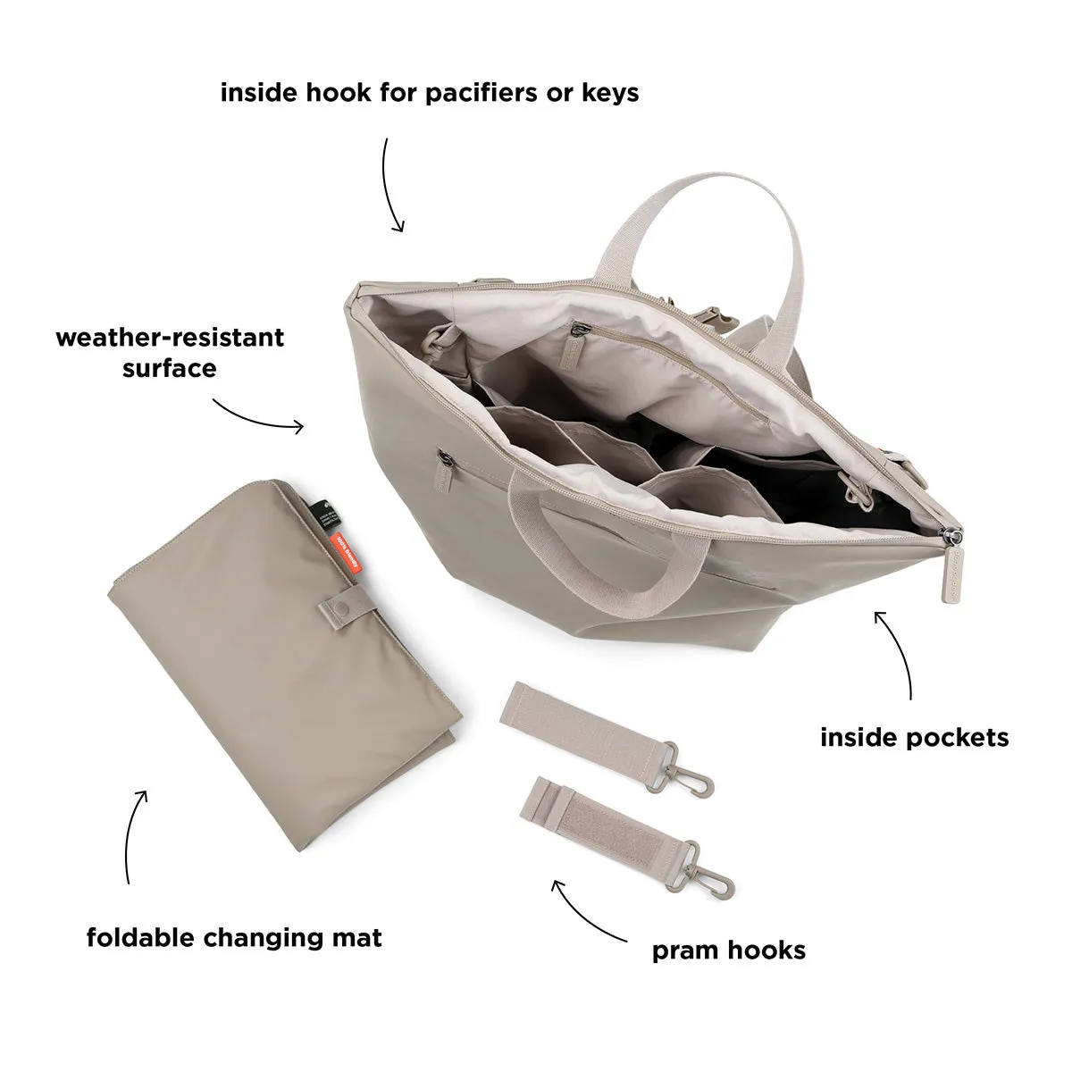 Changing backpack Sand
