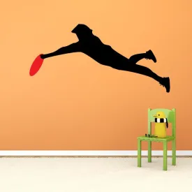 Frisbee Player Lunging Decal