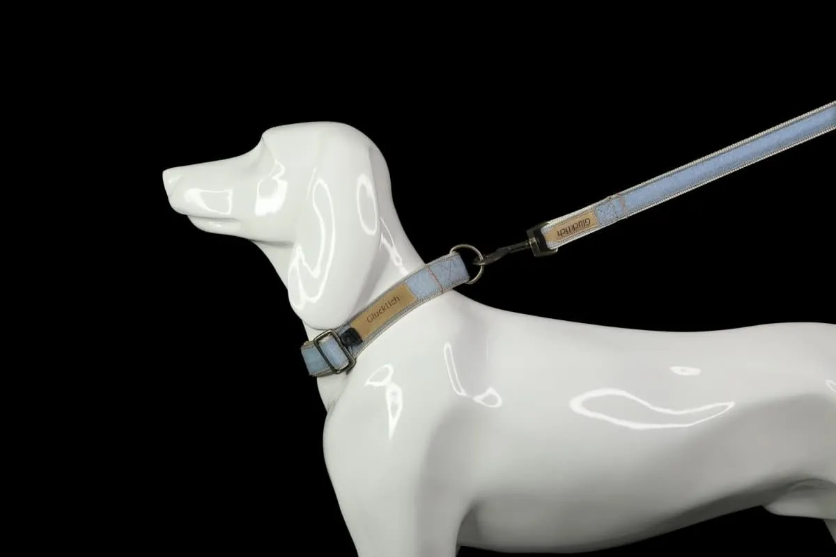 Glucklich Denim Adjustable Dog Collar