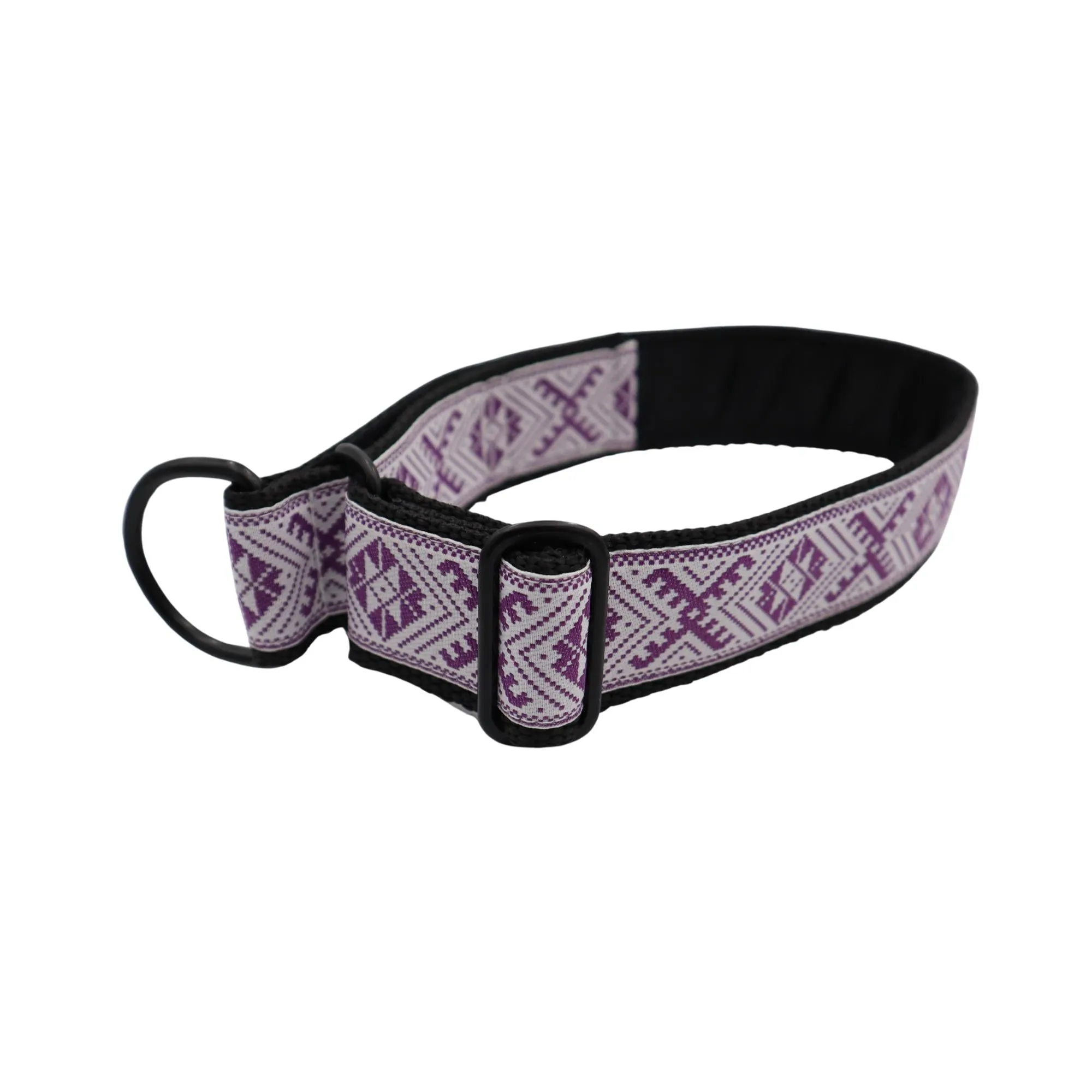 Handmade Dog Collar | Purple Amber | Width: 20-25-40 mm
