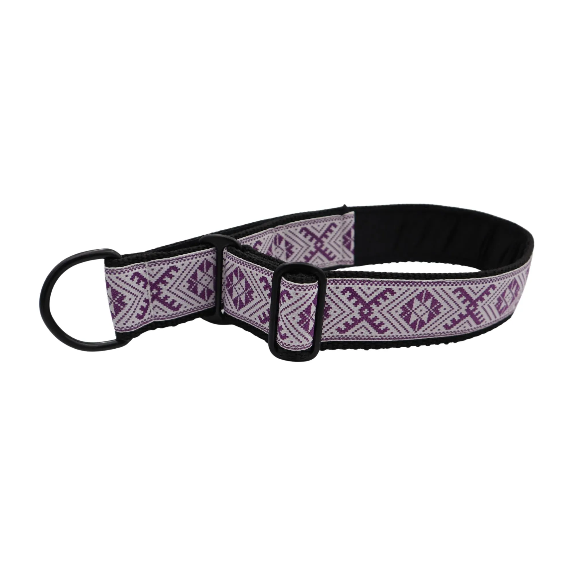 Handmade Dog Collar | Purple Amber | Width: 20-25-40 mm