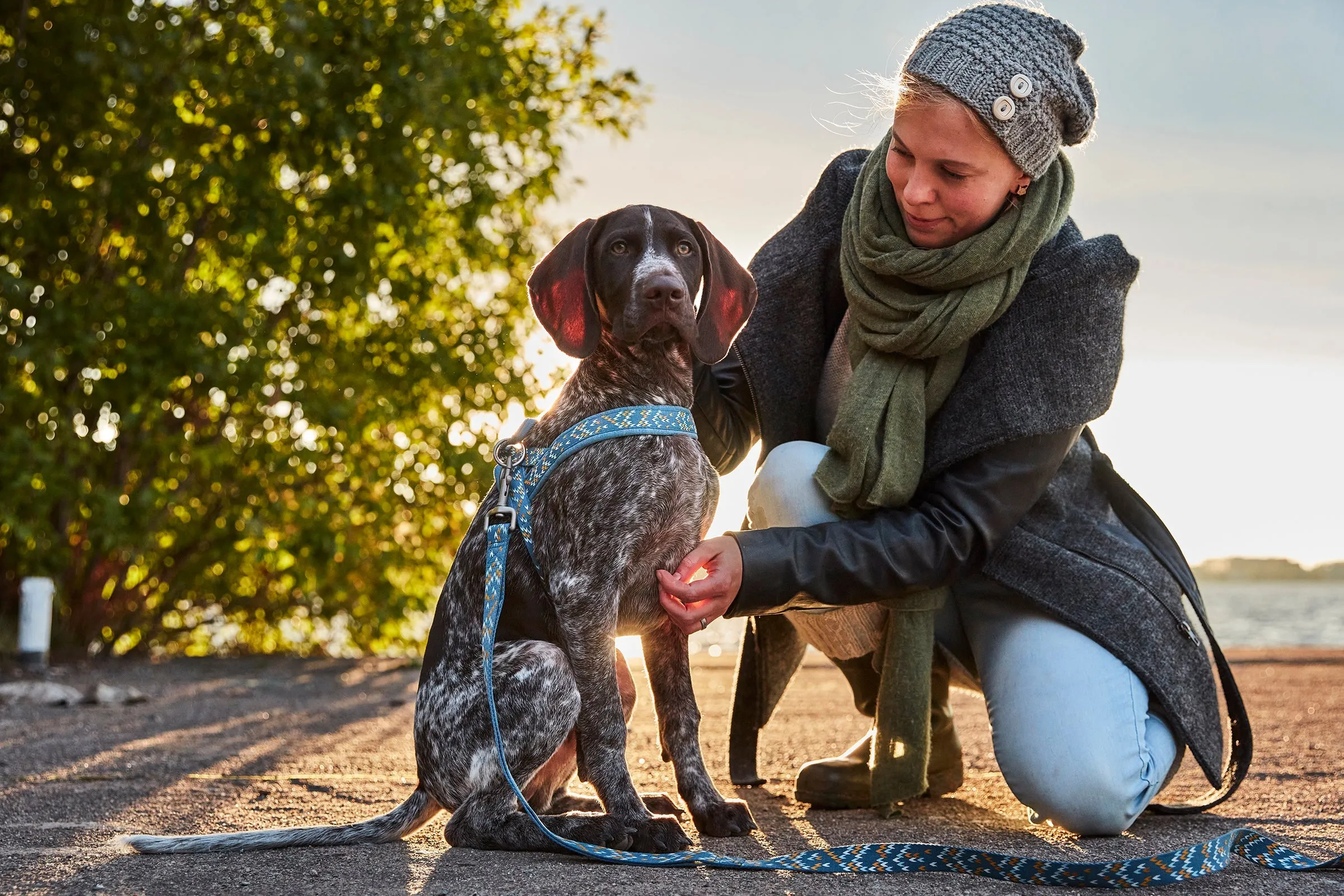 Hurtta Dog Standard Leash: Razzle Dazzle, Beetroot
