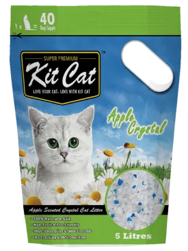 Kitcat Crystal Cat Litter 5L (Apple)