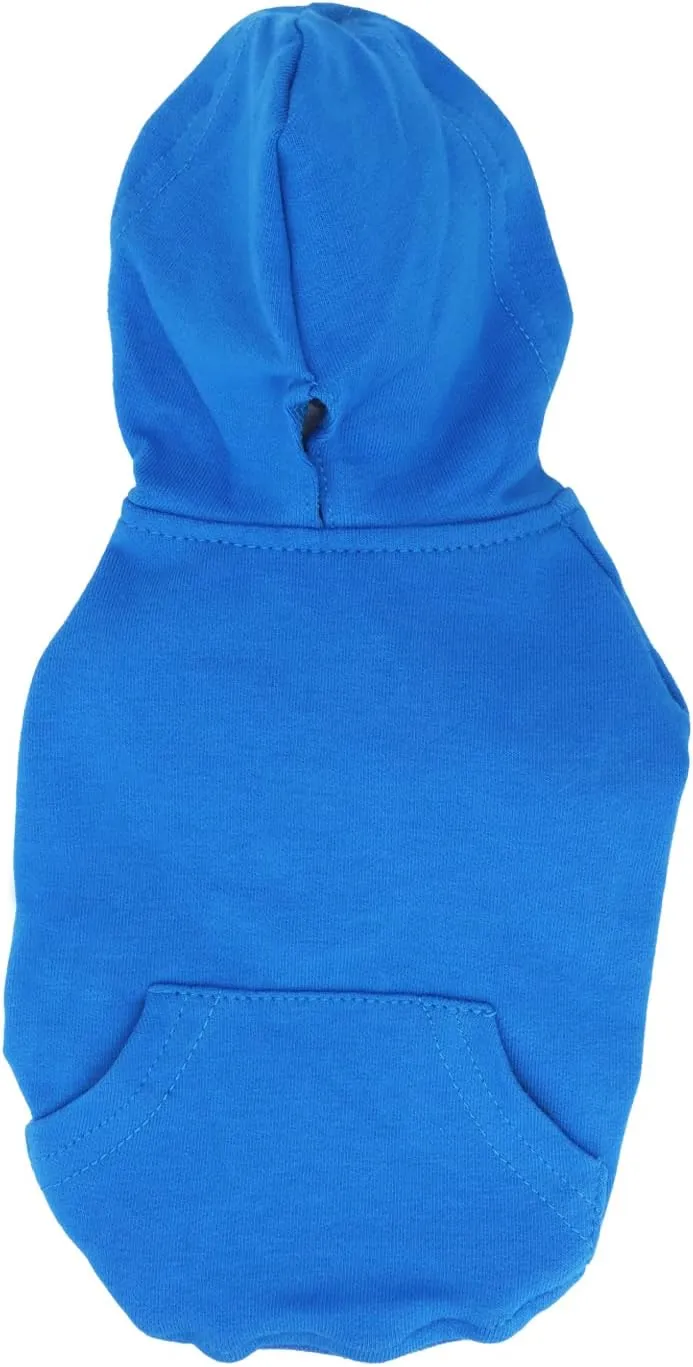 LOPHIPETS Lightweight Cotton Hoodie for Small Dogs  Hooded Sweatshirt for Chihuahuas Puppy and Toy Breeds-Blue/L