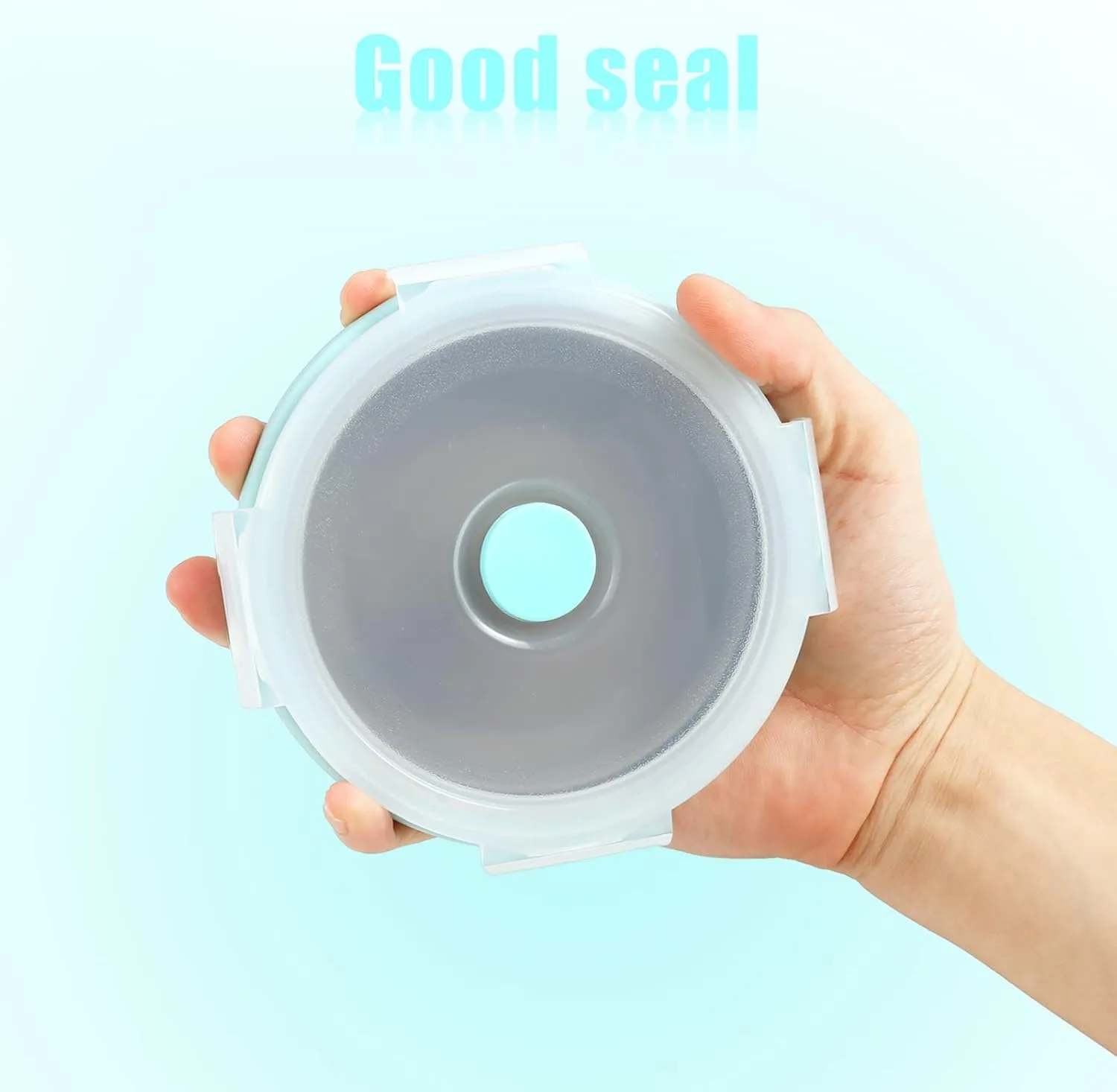 Luter 2 Pieces Collapsible Dog Bowls Silicone Food Water Travel Bowl with Lids Portable Expandable Pet Feeding Watering Cup Dish for Walking Kennels Camping 350ml (12x12x3cm) (Gray & Blue)