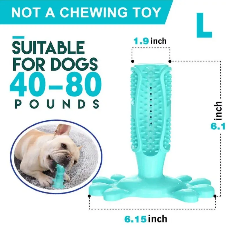 Natural Meat-Flavored Dog Toothpaste and Dog Toothbrush