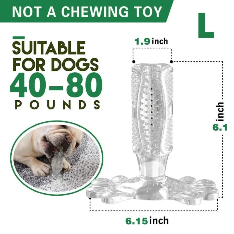 Natural Meat-Flavored Dog Toothpaste and Dog Toothbrush