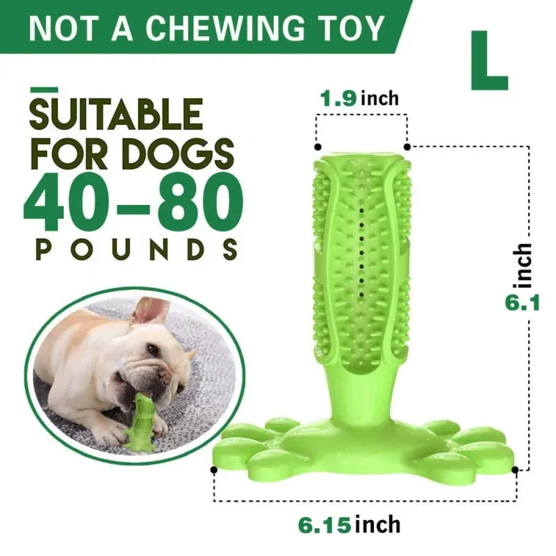 Natural Meat-Flavored Dog Toothpaste and Dog Toothbrush