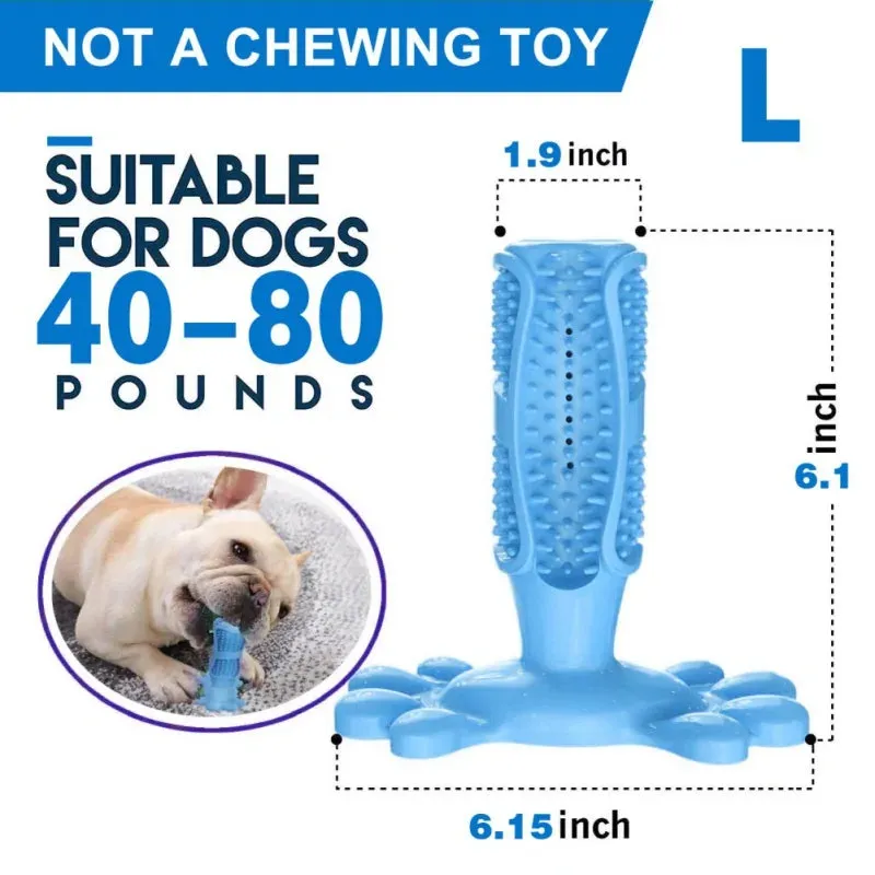 Natural Meat-Flavored Dog Toothpaste and Dog Toothbrush