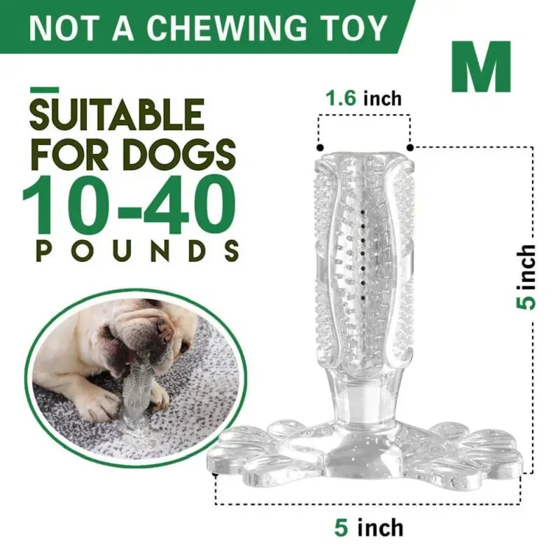 Natural Meat-Flavored Dog Toothpaste and Dog Toothbrush