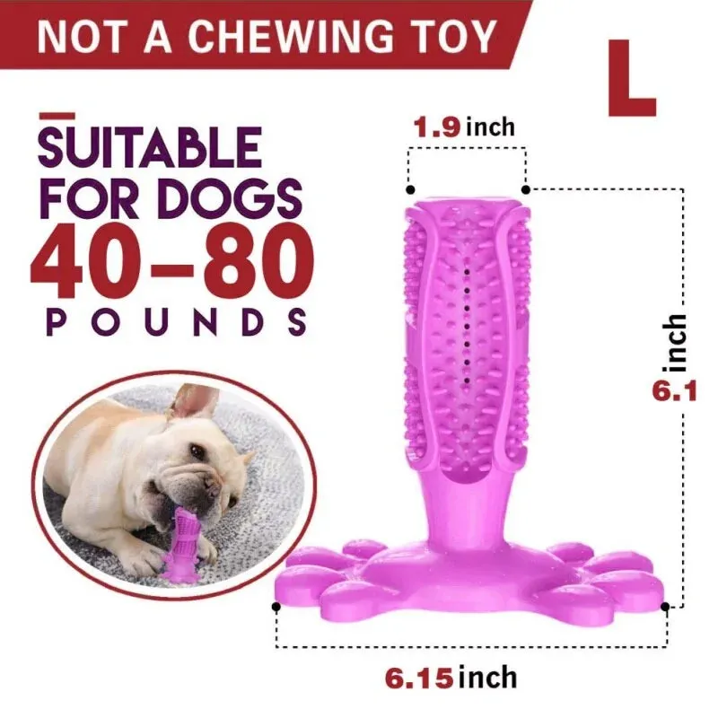 Natural Meat-Flavored Dog Toothpaste and Dog Toothbrush