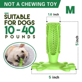 Natural Meat-Flavored Dog Toothpaste and Dog Toothbrush