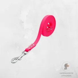 Non - Slip, Waterproof Dog Leash Hexa | Neon Pink | Width: 16 mm