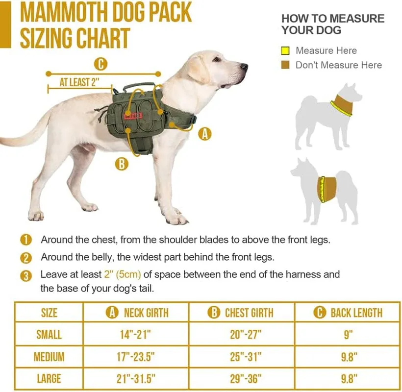 Nylon Tactical Pet Backpack with Side Pockets
