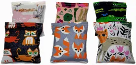 One Organic Catnip Toy from six designs, Made with GOTS Certified Organic Fabric, Organic Catnip, Organic Thread, Handmade in the USA