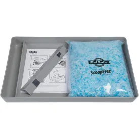 PetSafe ScoopFree Reusable Cat Litter Tray with Premium Blue Non Clumping Crystal Cat Litter