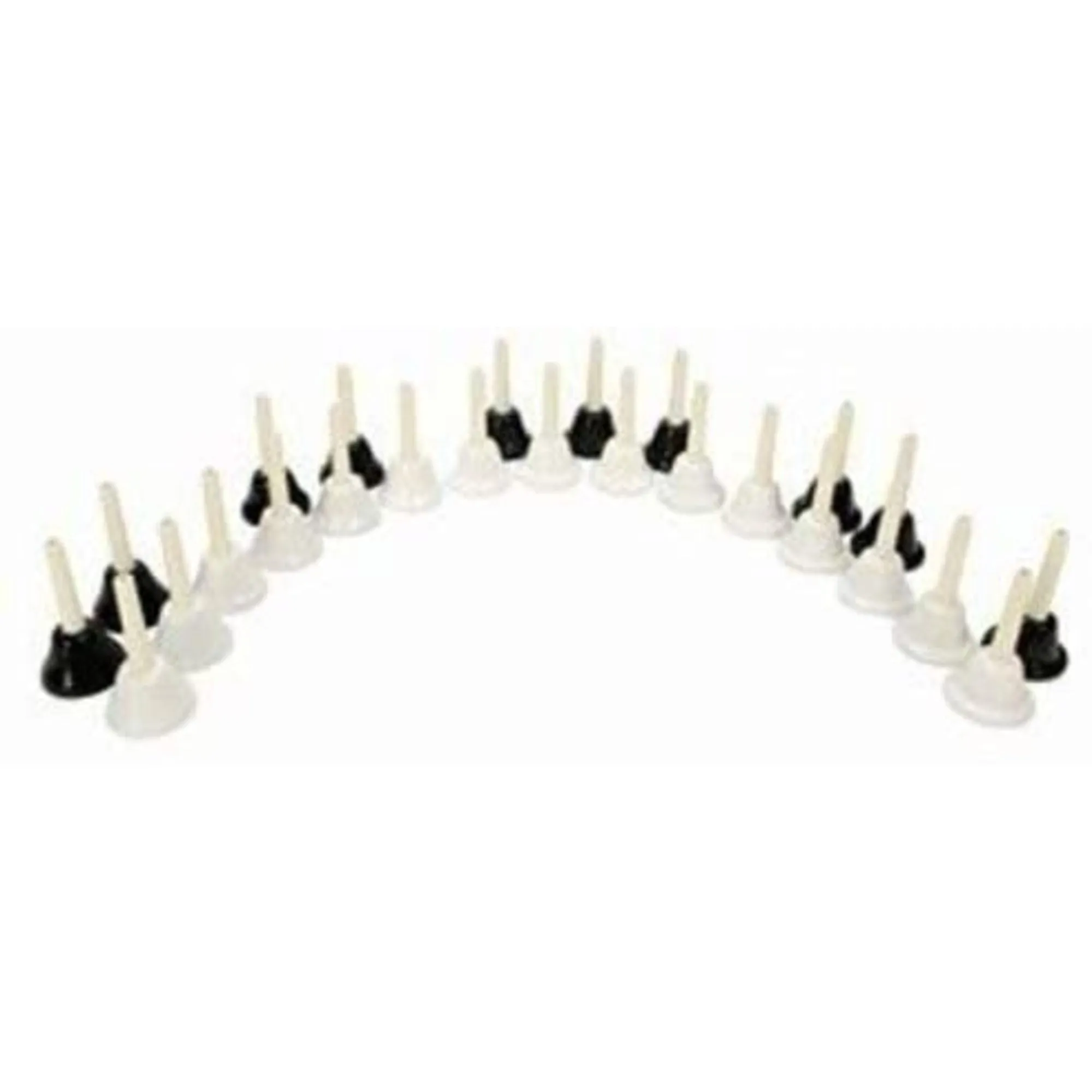 Rhythm Band 25-Note Black and White Bell Set