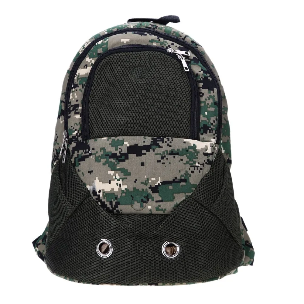 Sidiou Group Dog Carrier Shoulders Back Front Pack Dog Cat Travel Bag Mesh Backpack Head Out Design