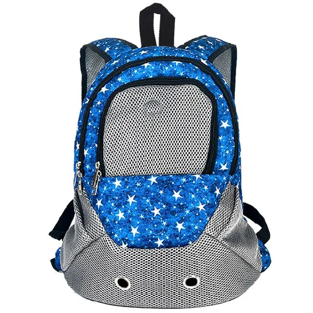 Sidiou Group Dog Carrier Shoulders Back Front Pack Dog Cat Travel Bag Mesh Backpack Head Out Design