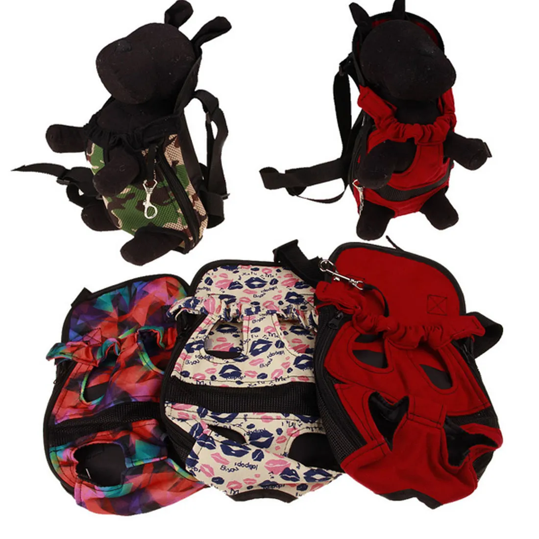 Sidiou Group Front Chest Backpack Pet Carrier Dog Five Holes Backpack Dog Outdoor Tote Bag