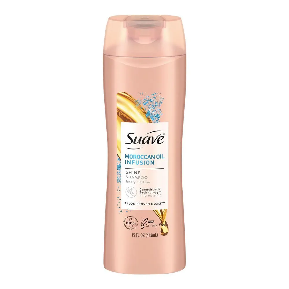 Suave Moroccan Oil Infusion Shine Shampoo 443ML