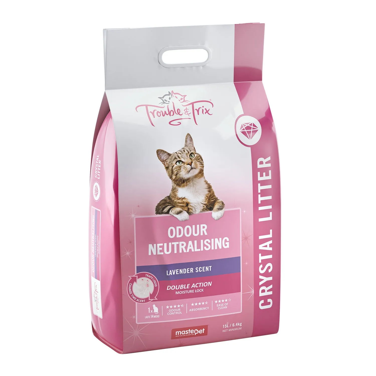 Trouble & Trix Odour Neutralising Lavender Scent Crystal Cat Litter