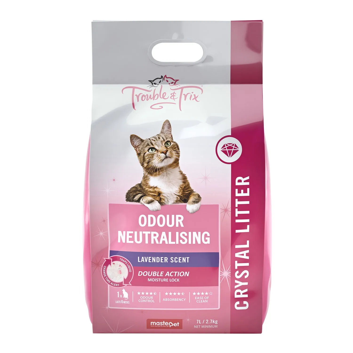 Trouble & Trix Odour Neutralising Lavender Scent Crystal Cat Litter