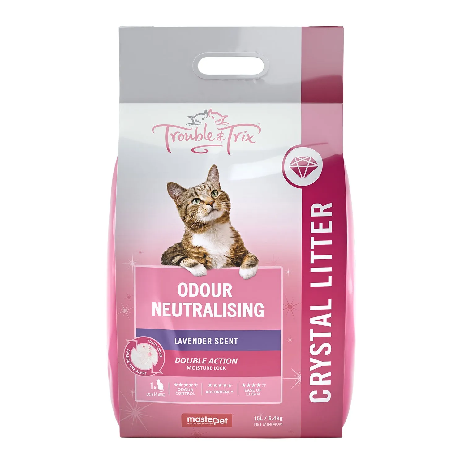 Trouble & Trix Odour Neutralising Lavender Scent Crystal Cat Litter
